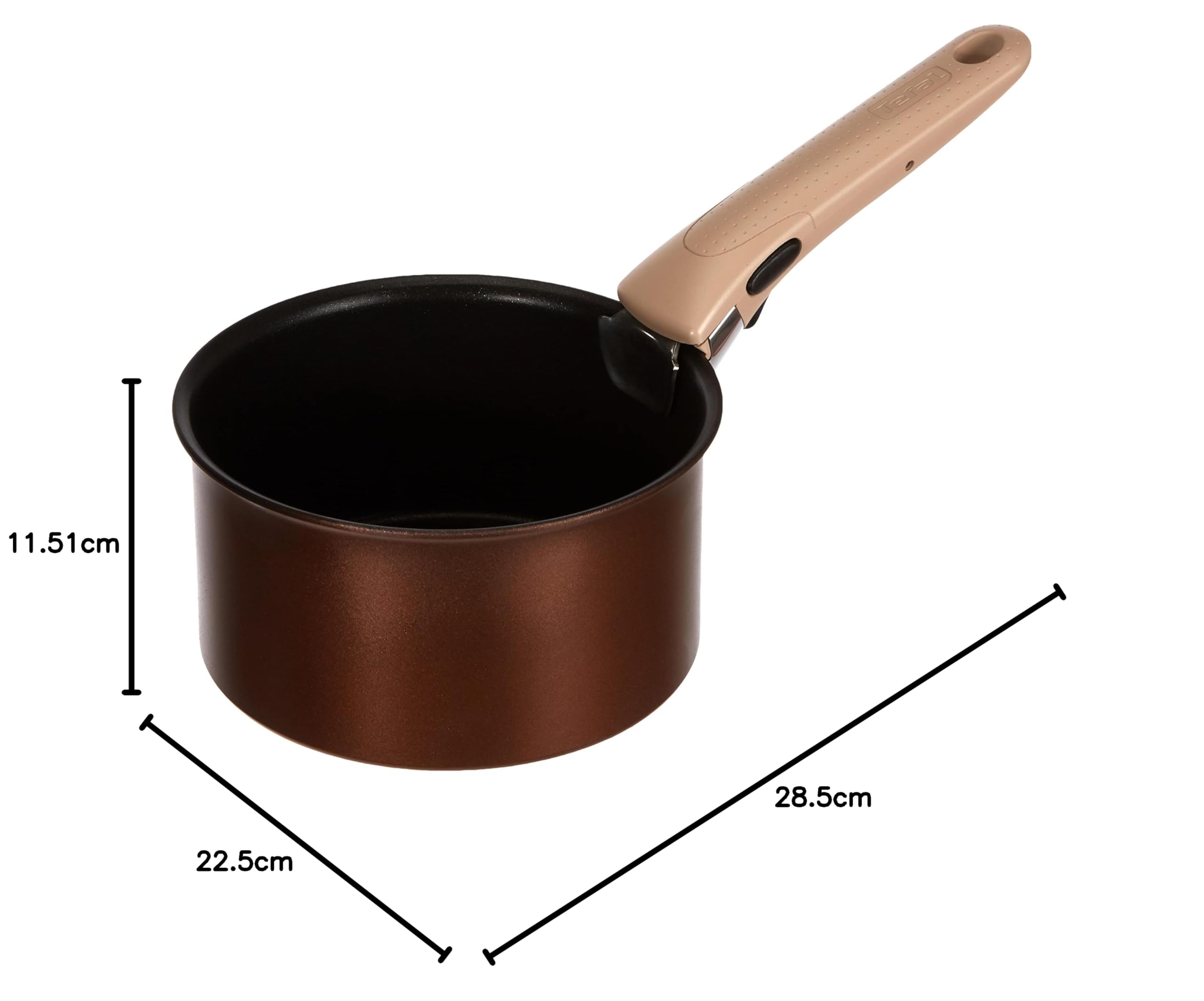 Tefal Ingenio ECO-Respect zestaw 3 rondli indukcyjnych 16/18/20 cm (1,5/2,1/3 l) + 1 zdejmowana glina Moonlight L6759003