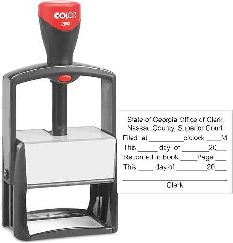 Miniatura 6 de Sello de dirección de devolución resistente HD2600 Sello autoentintado  Sello de 8 líneas de tamaño extra grande  Elige entre muchas fuentes y 15
