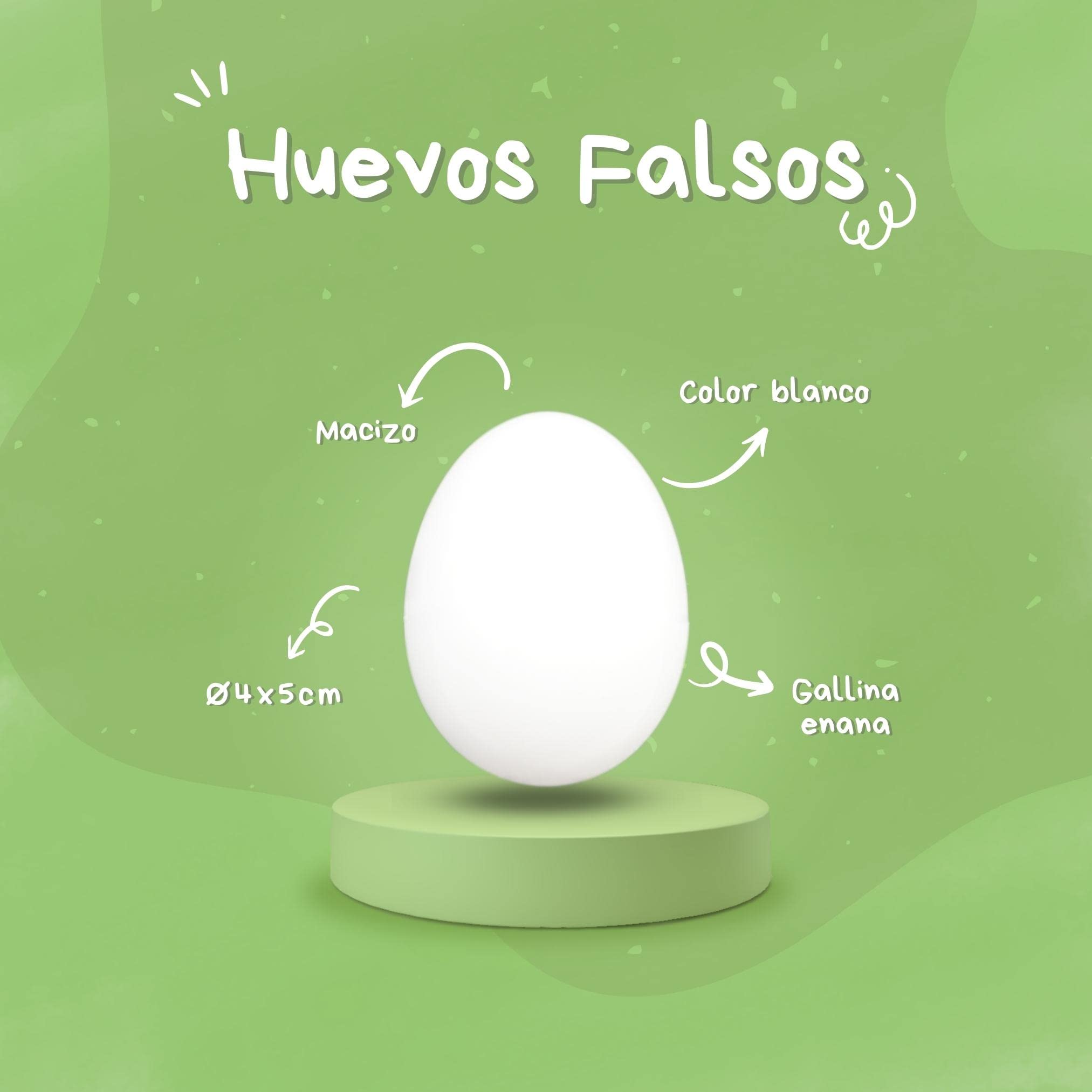 FINCA CASAREJO Huevo Falso Macizo Gallina Enana (6 szt.)