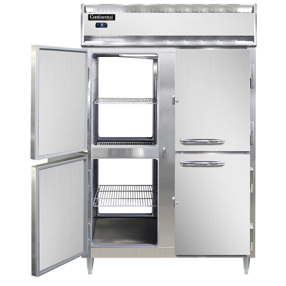 Refrigerator Designer Line Two Section Pass-Thru Freezer by CONTINENTAL – Model DL2F-PT-HD