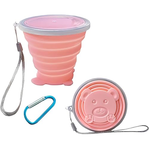 Collapsible Silicone Folding Cup - Lightweight Expandable Drinking Cup - Reusable Portable Mug For Travel, Camping, Hiking, Survival, Picnic, Beach, Holiday, Outdoor Sports