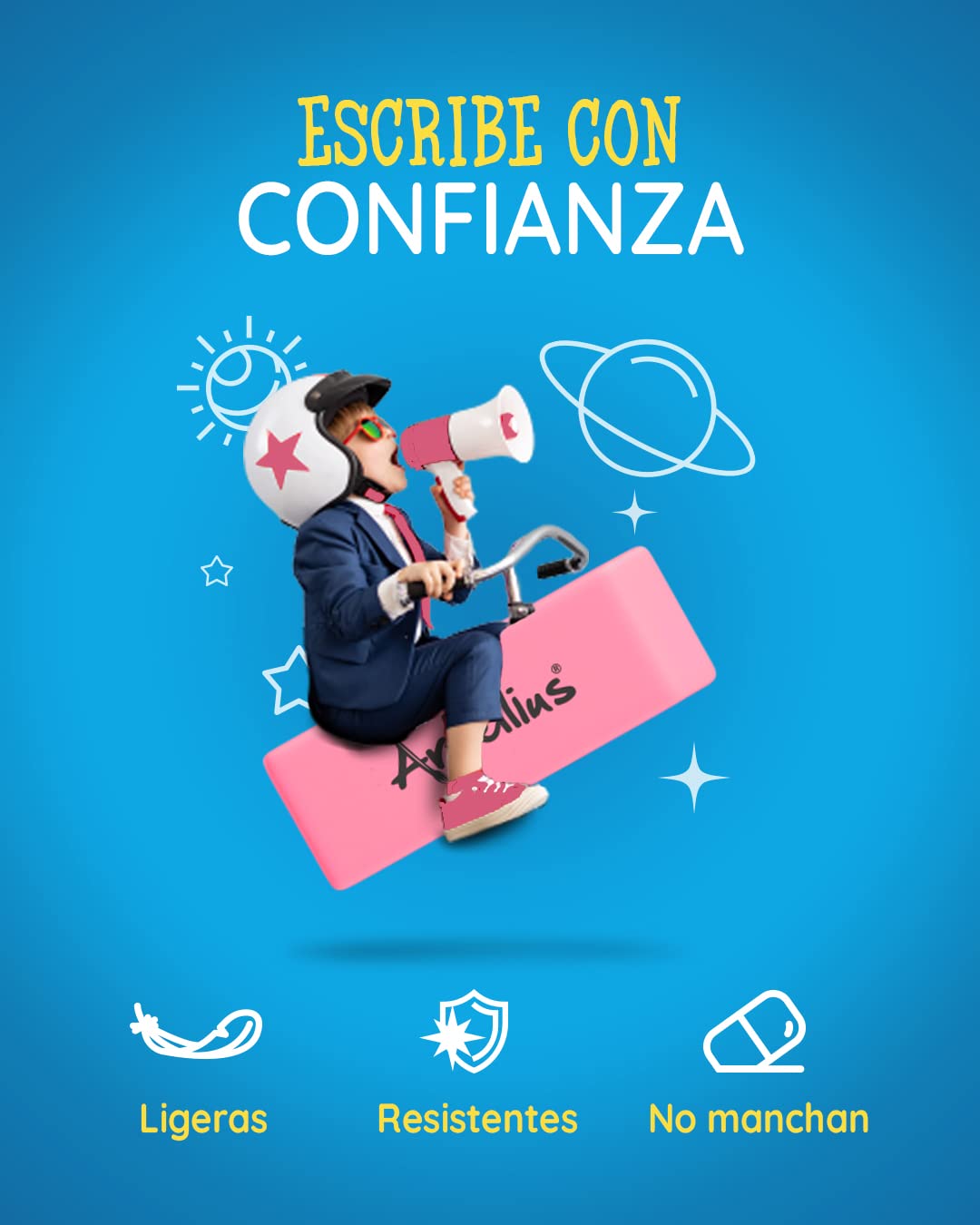 Artellius Gomas de Borrar Color Rosa, 100 Unidades – Goma de Borrar Lápiz que No Deja Manchas – Gomas de Borrar Grandes, Sin Látex – Material Escolar, Material de Oficina, Taller de Arte y Más