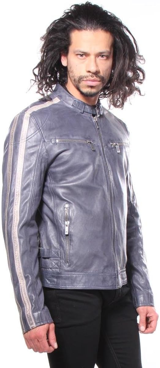 blue heroes leather jacket