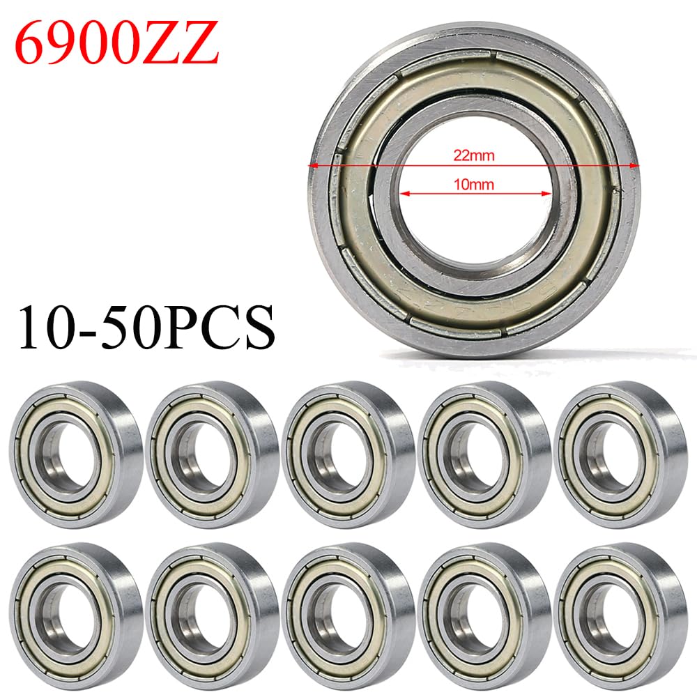 Rodamiento rígido de bolas de acero cromado 30 piezas 685ZZ 625ZZ 688ZZ 626ZZ 623ZZ 608ZZ 6900ZZ 687ZZ Rodamientos de bolas de ranura profunda Rodamientos en miniatura(6900ZZ)