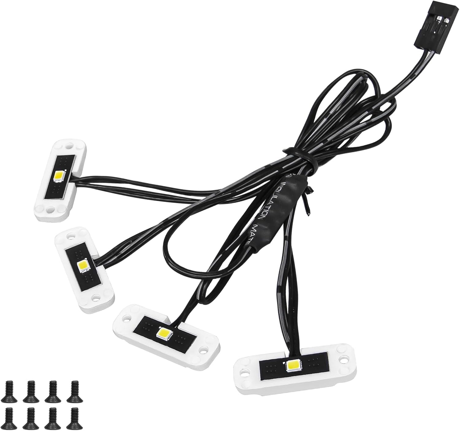 LRFHL RC Rock Lights Chassis Lights RC LED Light Kit for 1/10 Axial SCX10 III AXI13001 Upgrade