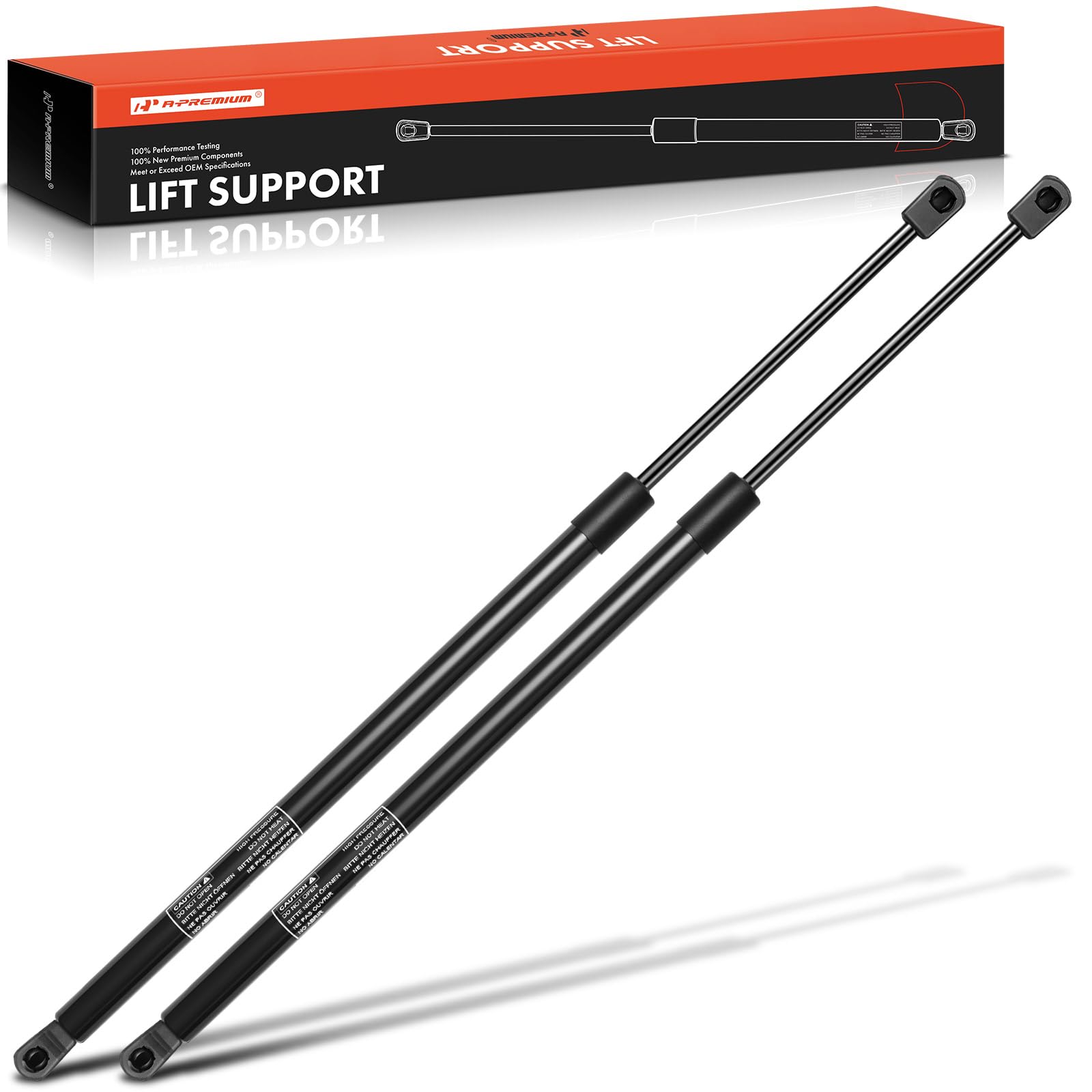 A-Premium Rear Tailgate Lift Supports Shock Struts Compatible with Dodge Durango 2006-2009 Chrysler Aspen 2007-2009 Sport Utility 2-PC Set