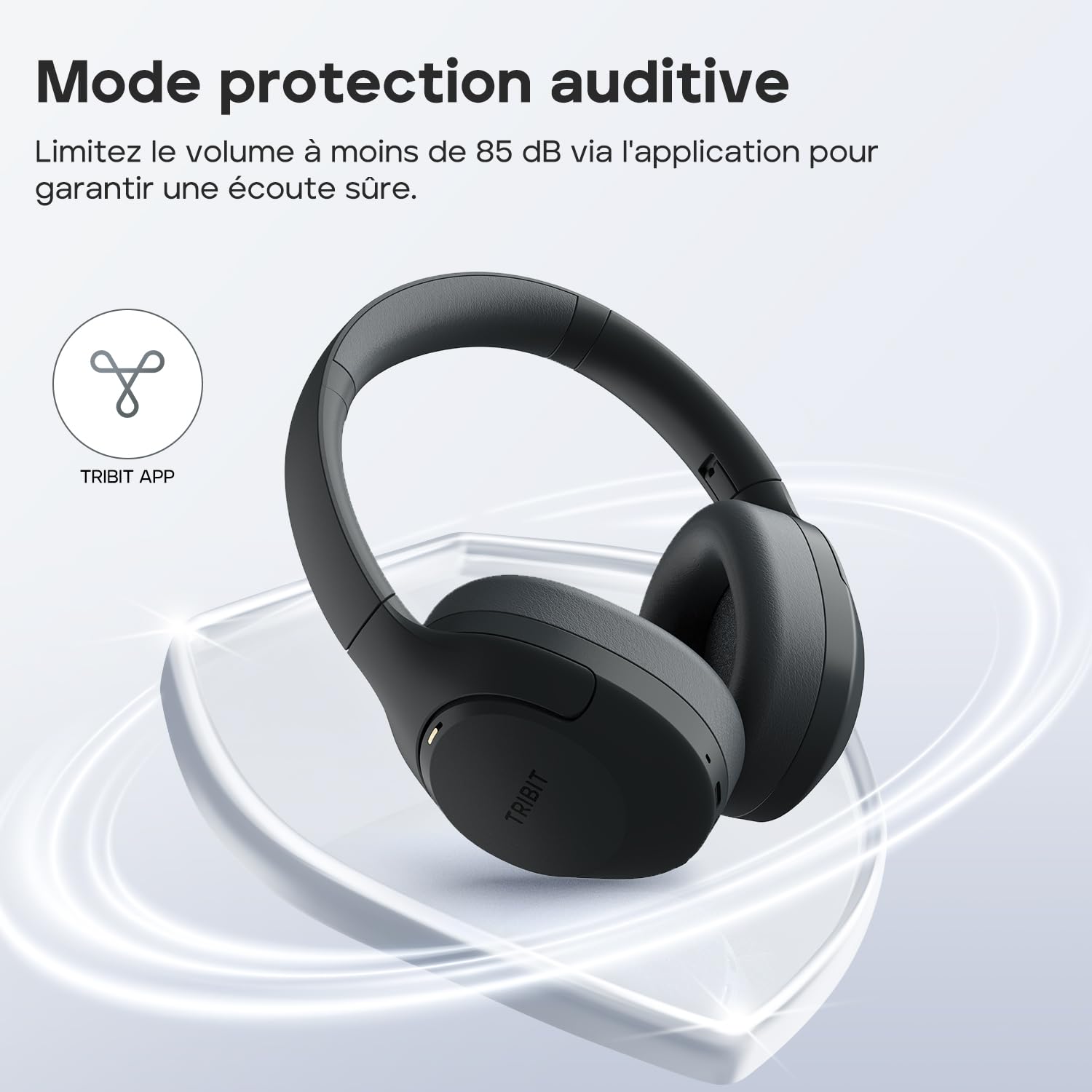 Tribit QuietPlus 81 Casque Bluetooth sans Fil, réduction de Bruit