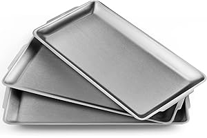 3-Piece Stainless Steel Serving Platter Set