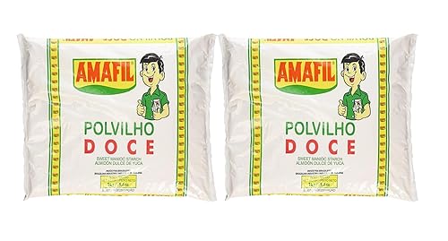 Amafil Polvilho Doce Almidón de Mandioca Dulce 2.2 lbs Paquete de 2