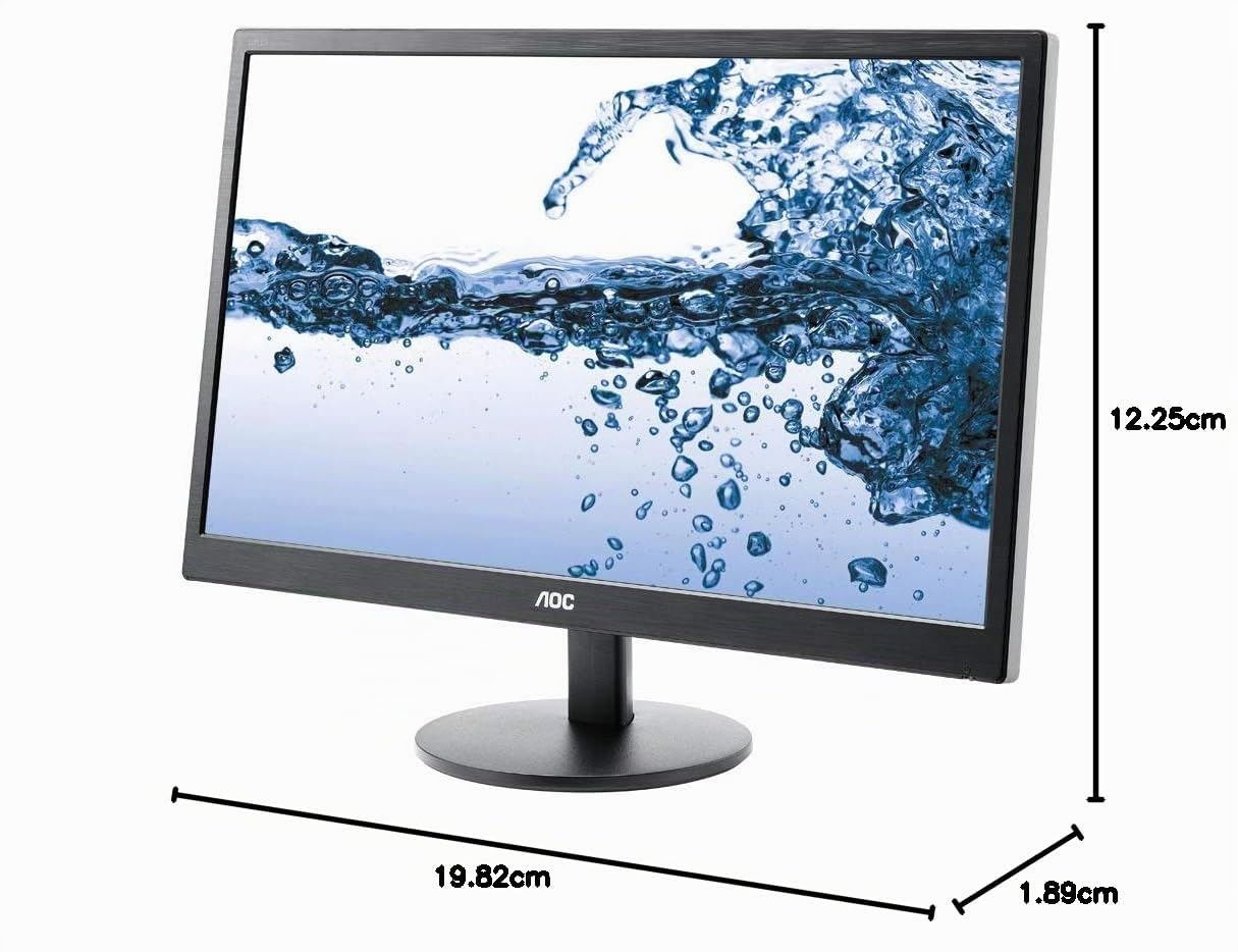 AOC E2270SWDN - Monitor de 21.5 pulgadas (resolución 1920 x 1080 pixels, tecnología WLED, contraste 600:1, 5 ms, VGA & DVI), color negro