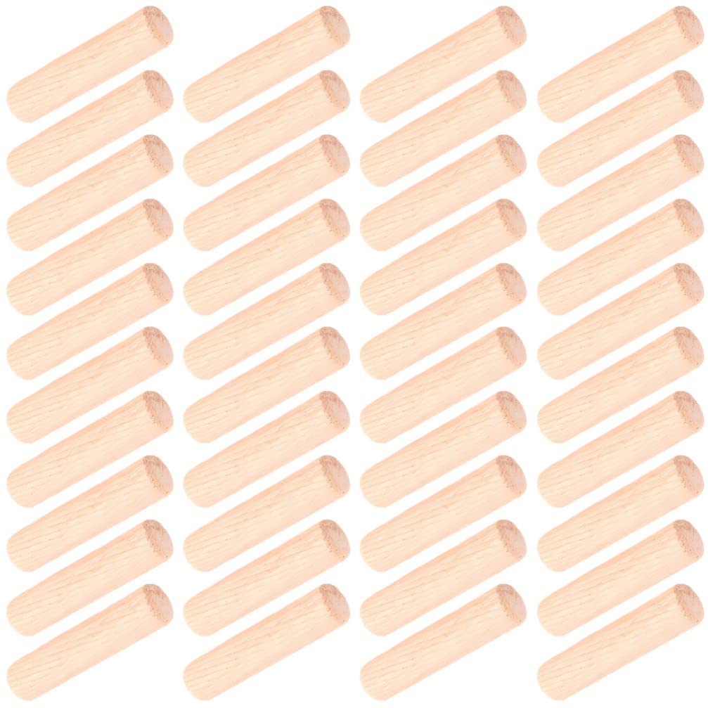 Wooden Dowel Pins 100pcs Beige Wood for Drawer Repairs