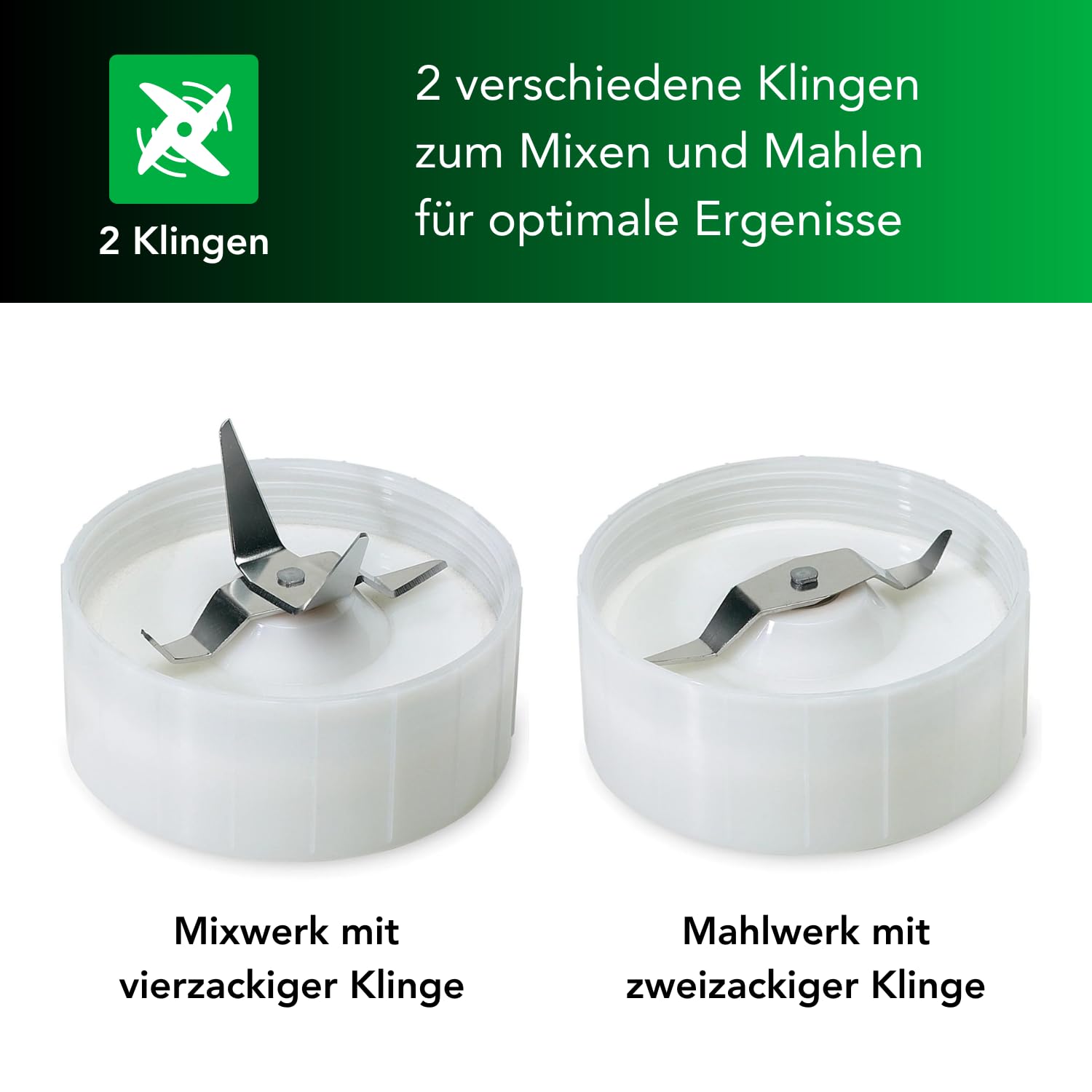 Tribest Personal Blender PB250, kompakter Standmixer inkl. 2 Mixwerken, perfekt für Smoothies, Nüsse, Kaffee, BPA-frei