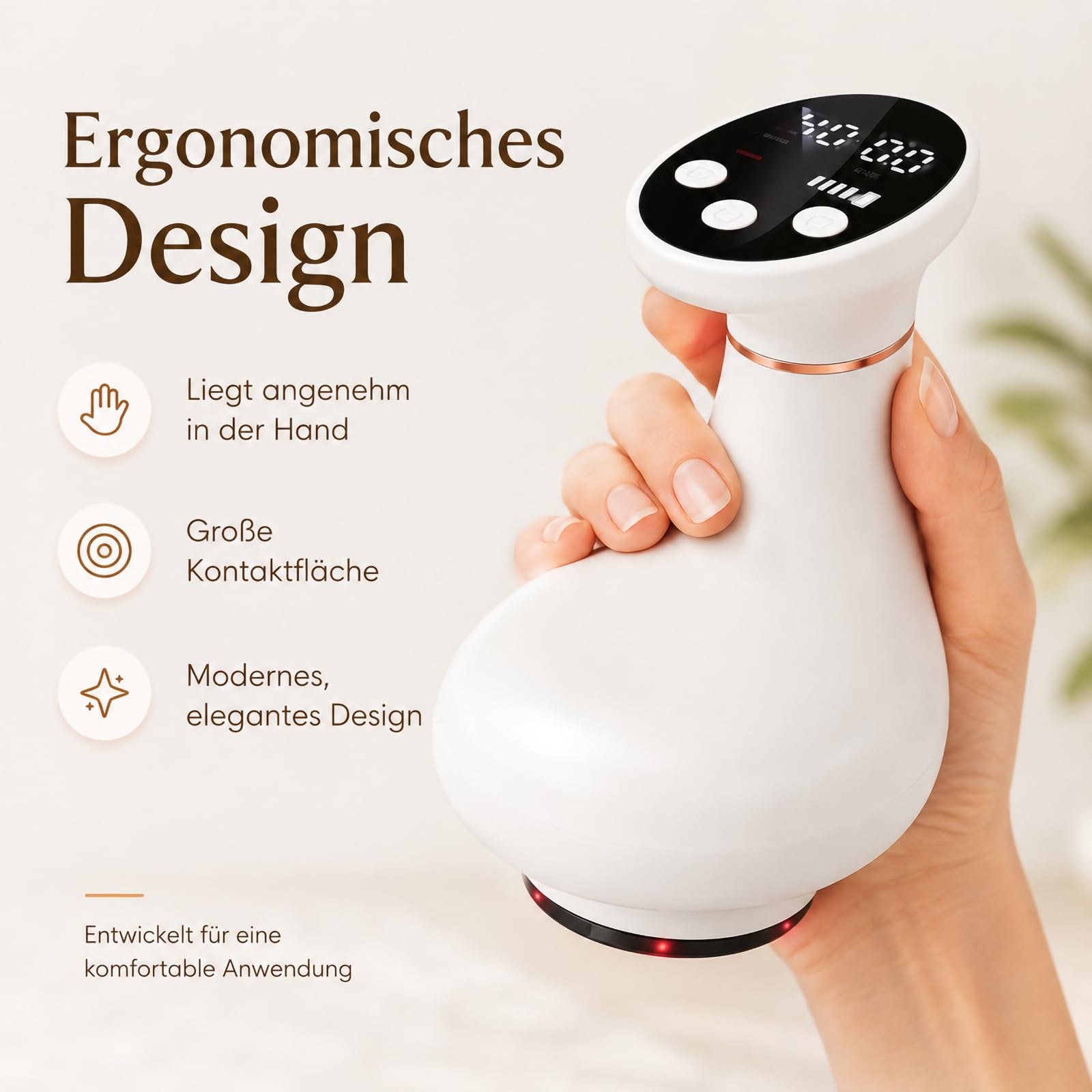 Massager 4-in-1 Massagegerät gegen Cellulite mit Wärmetherapie,Schröpfgerät Elektrisch,9 Stufen,Vakuum & Gua Sha Elektrisch,Anti-Cellulite & Straffung,für Taille Bauch Arme Beine