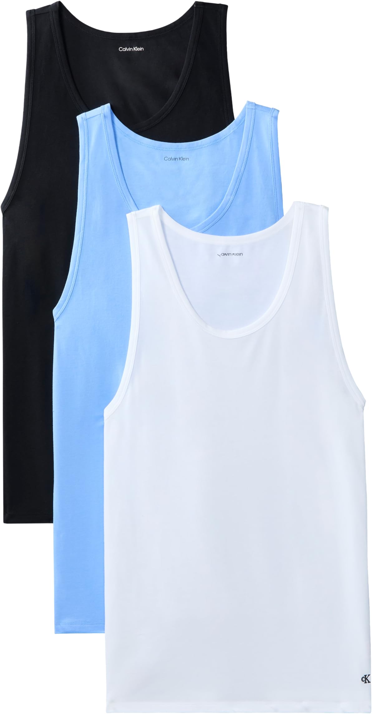 Calvin Klein Herren 3er Pack Tank Tops mit Rundhalsausschnitt
