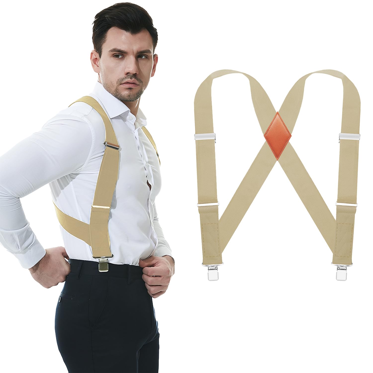 JTCMOJS Suspenders for Men Heavy Duty Belt