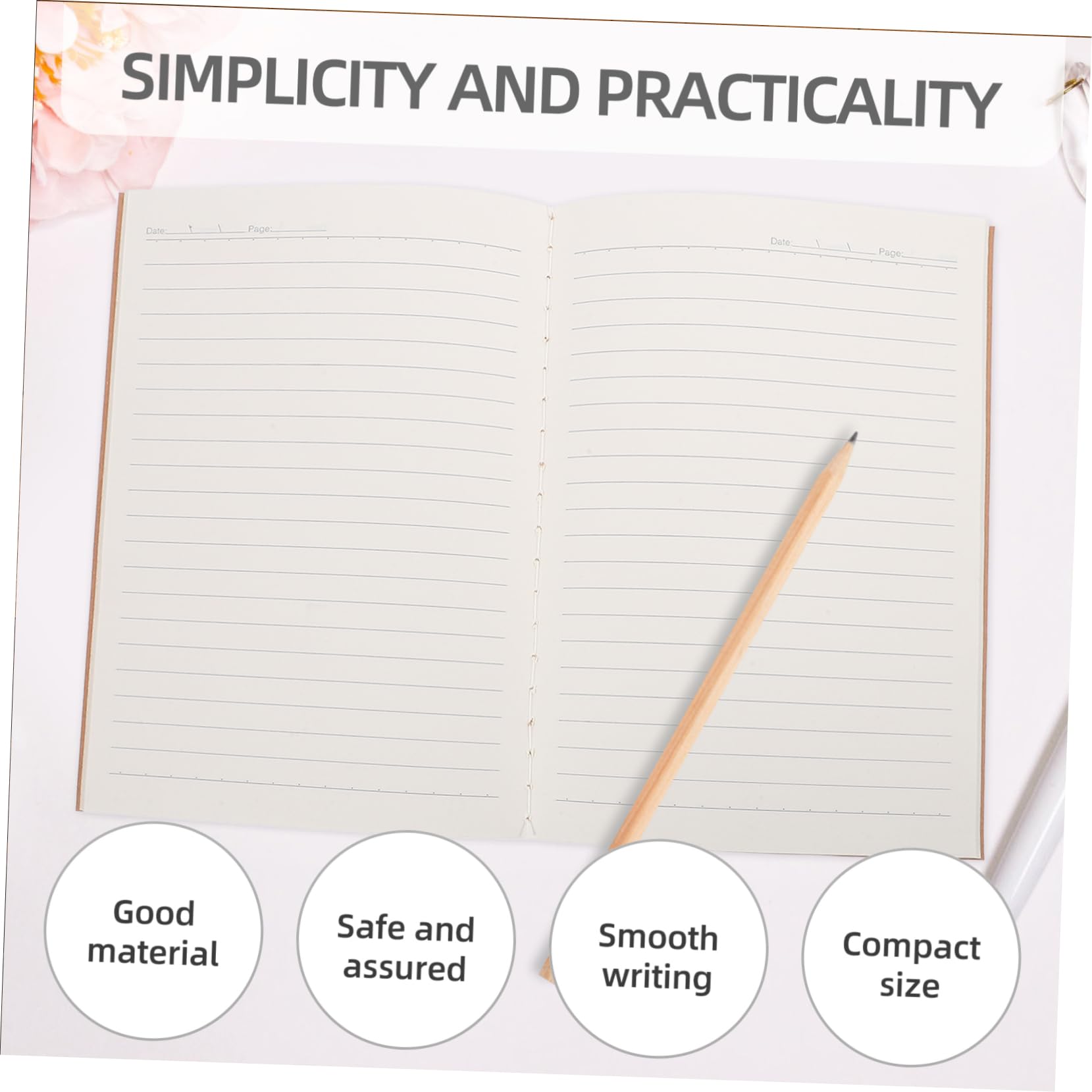 Kleiner Notizblock A5 aus Kraftpapier, 18 Stück Packung, 60 Seiten | Einschulung Feier, Journaling und Skizzieren, Tragbares Format für Schule und Büro