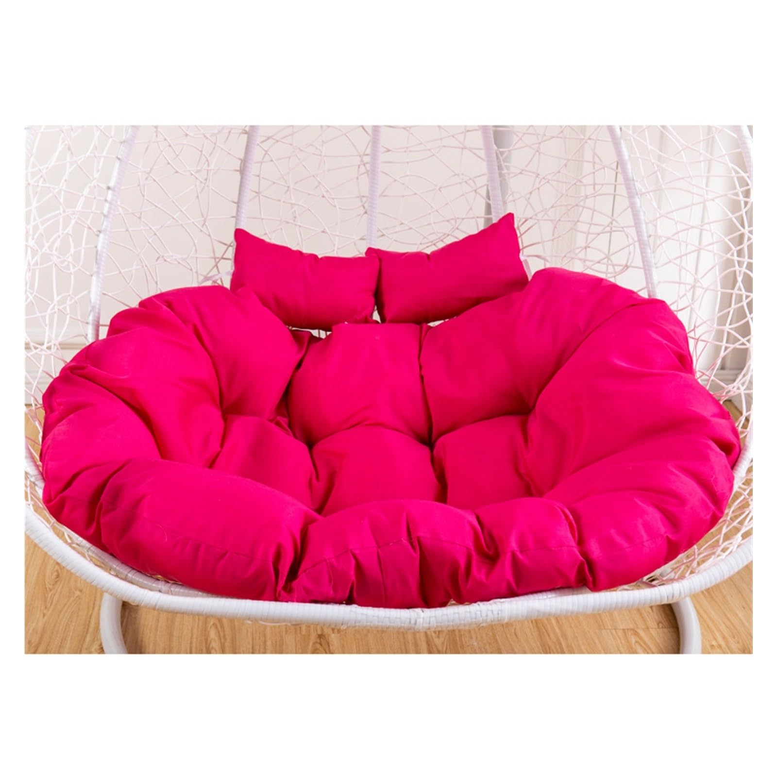 Meiiron Double Egg Chair Cushion Outdoor, Double Hanging Wicker Rattan Egg Swing Cushion Replacement, 2 Person Hanging Egg Hammock Chair Seat Cushion(Color 1)