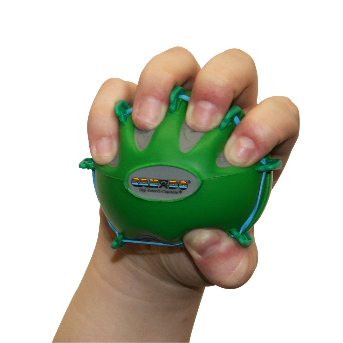 CanDo 10-2292 Digi-Extend n' Squeeze Hand Exerciser, Large, Green-Moderate