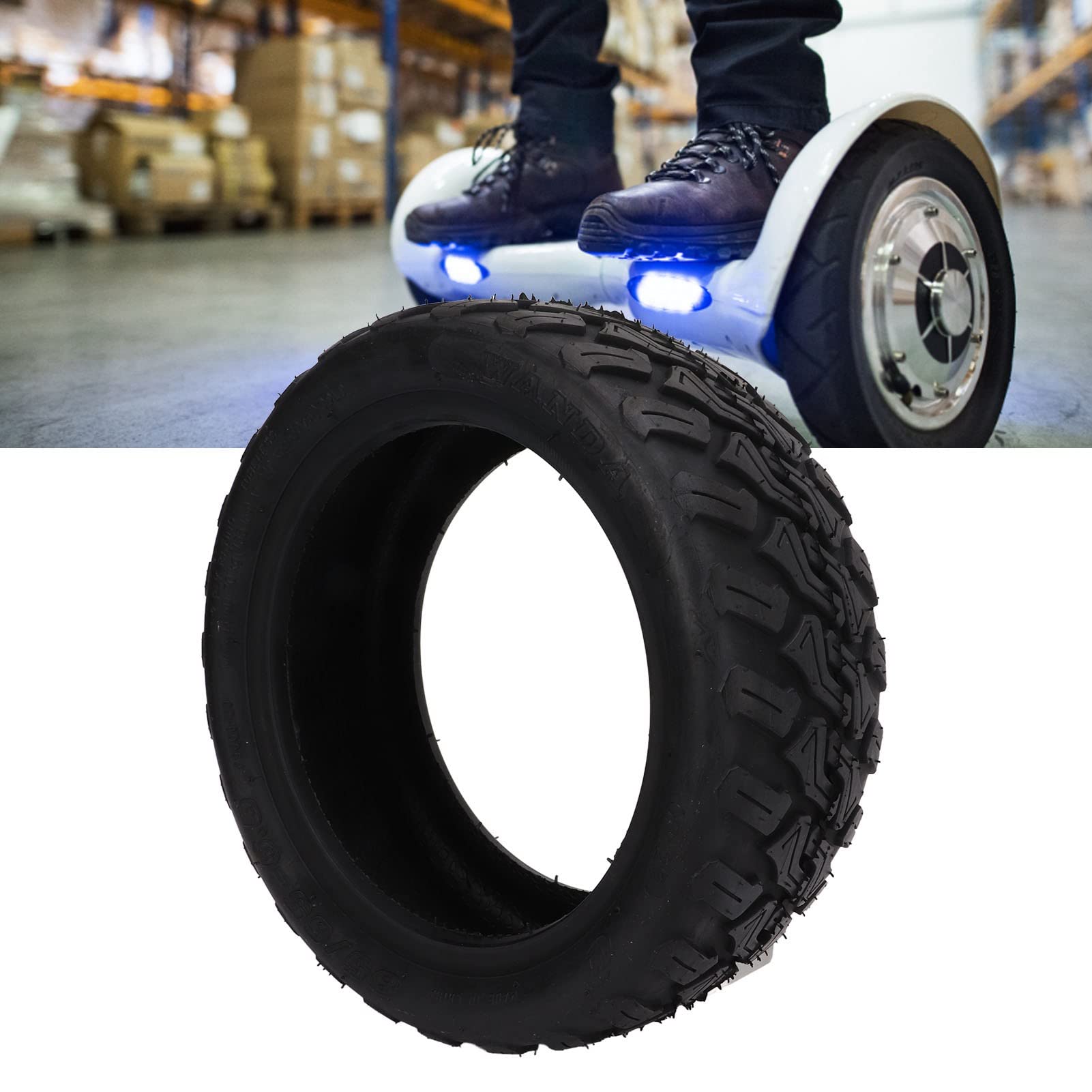 WGFOIP 85x65 6.5 Electric Scooter Tires, Balance Car Replacement Tire Tubeless Explosion Proof Rubber Tyre for Scooters