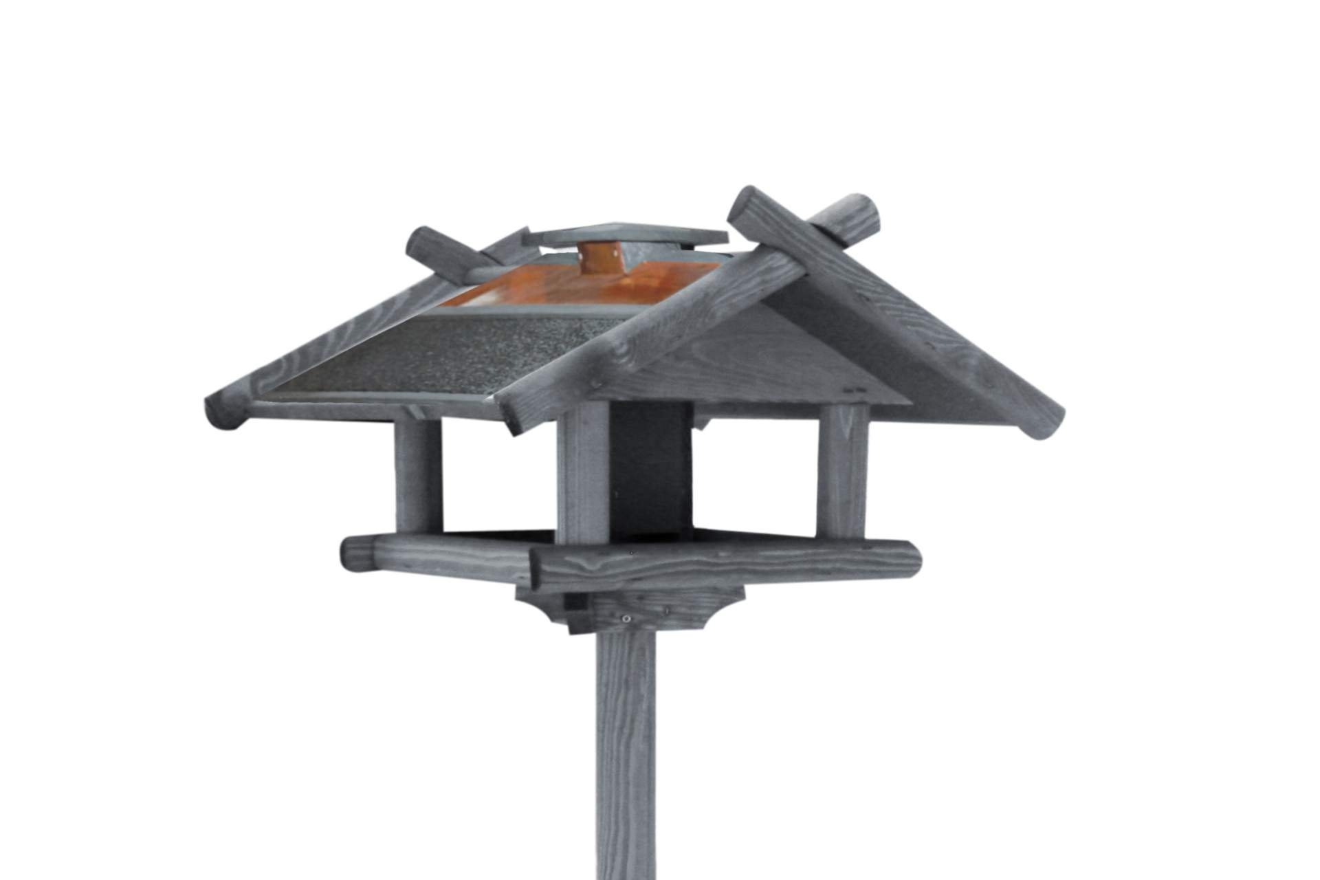 Kynast Exclusiv Vogelhaus mit Kupferdach und Fuss anthrazit 155cm Vogel Haus