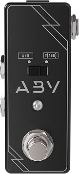 Rock Stock ABY Pedal A/B Switch, Guitar Signal Splitter/Switcher, True Bypass Footswitch for Amps & Pedalboards, AB Pedal Guitar, Loop Switcher Pedal, Guitar Pedal Switcher, Switch Box