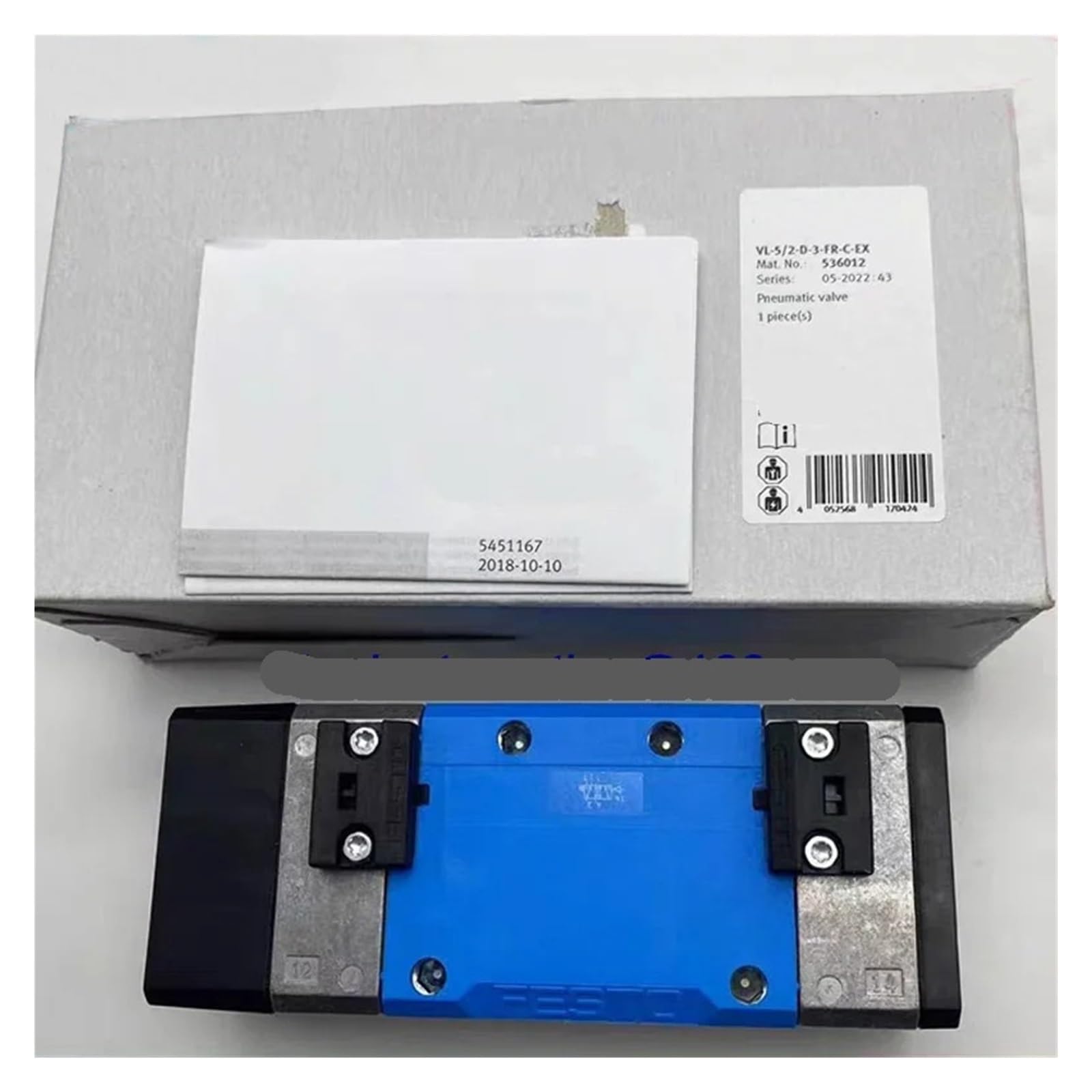 1 szt. Pneumatyczny zawór sterujący VL-5/2-D-3-FR-C-EX 536012 VL-5/2-D-3-C-EX 536009 (VL-5-2-D-3-FR-C-EX)