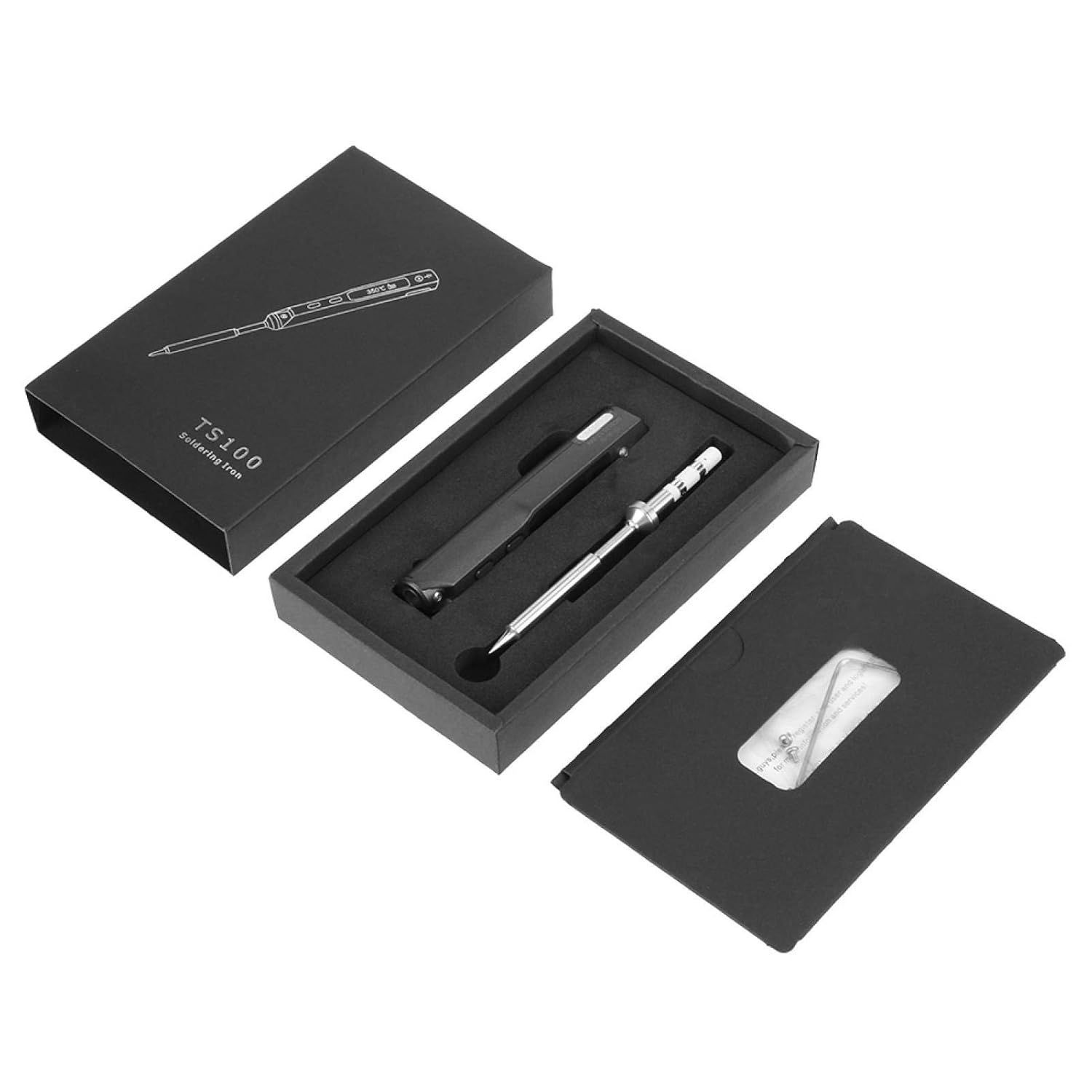 Electric Soldering Iron,TS100 DC 12V24V 65W Mini Portable Digital