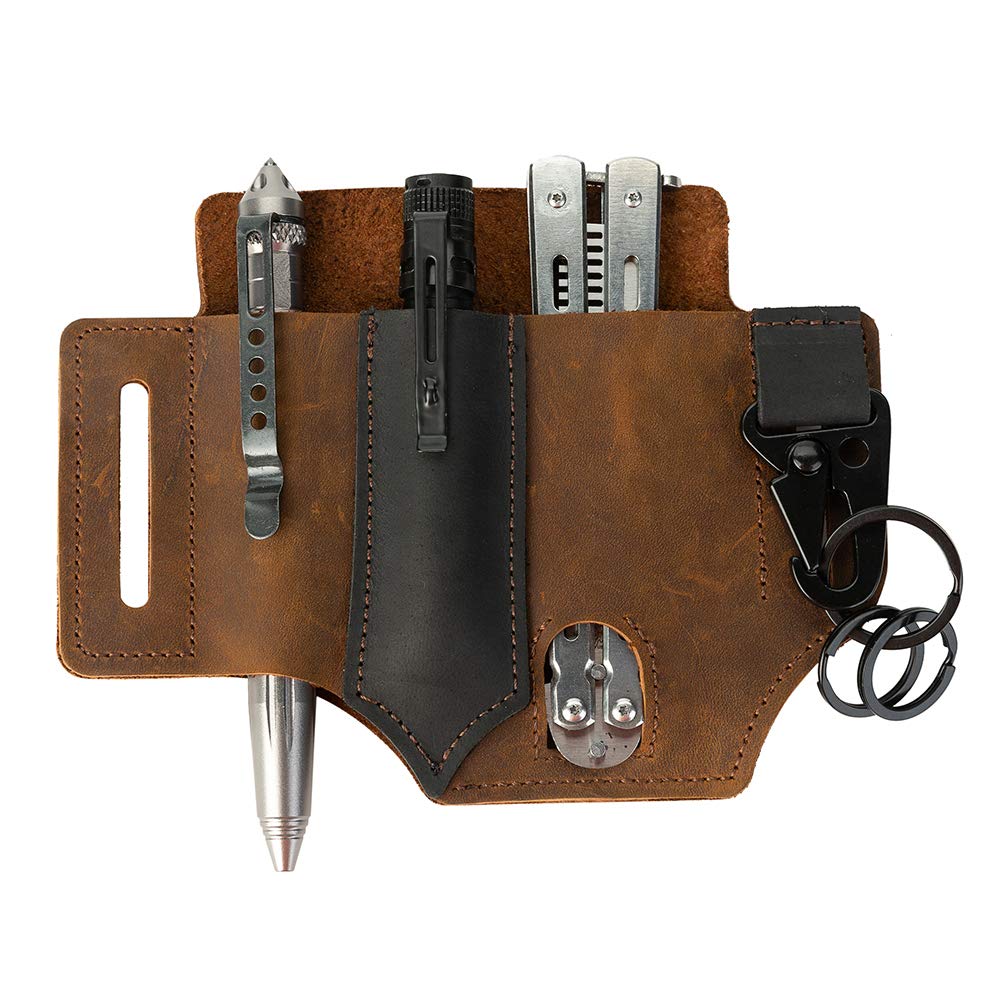 Buy PUOSUO Multitool Sheath for Belt,EDC Leather Sheath,Leather