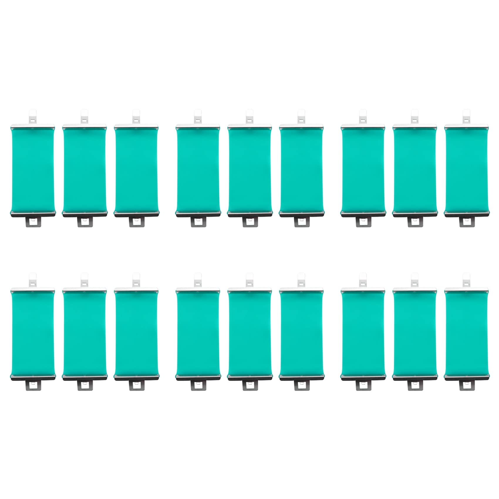 Jnchdghwa Green & Silver 18Pc 3D Sublimation Printer Silicon Mug Wraps Clamps 11Oz Mug Silicone Mould Fixture Mug For 3D Sublimation Mug Printing
