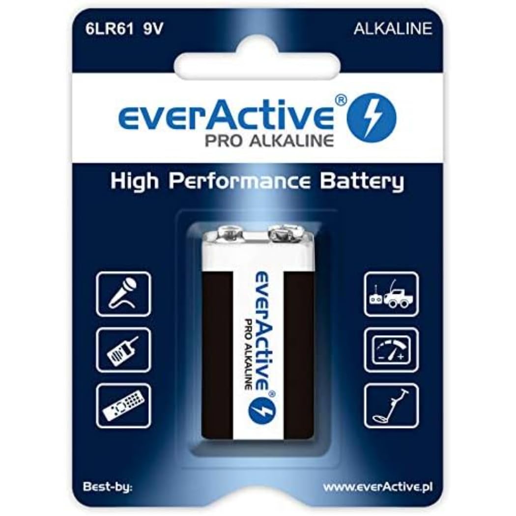 EverActive 6LR61 6F22 Bateria alkaliczna 9 V