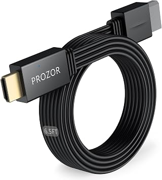 PROZOR Wii to HDMI Converter 6.6ft Cable Adapter, 1080P for Full HD Devices, Wii to HDMI Adapter, Supports All Wii Display Modes, Compatible with Nintendo Wii, Wii U, HDTV, Monitor Black