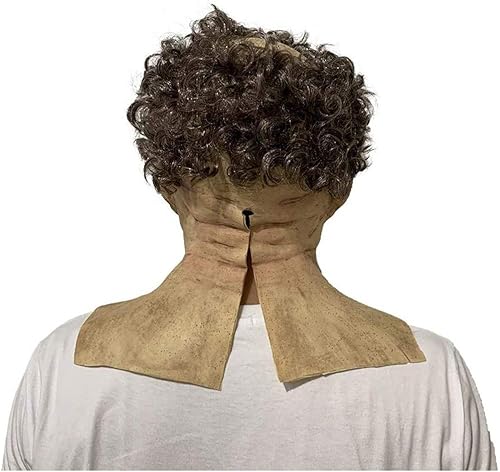 Miniatura 7 de Dan&Dre Disfraz de anciano de látex para Halloween, disfraz para mascarada, realista, talla única