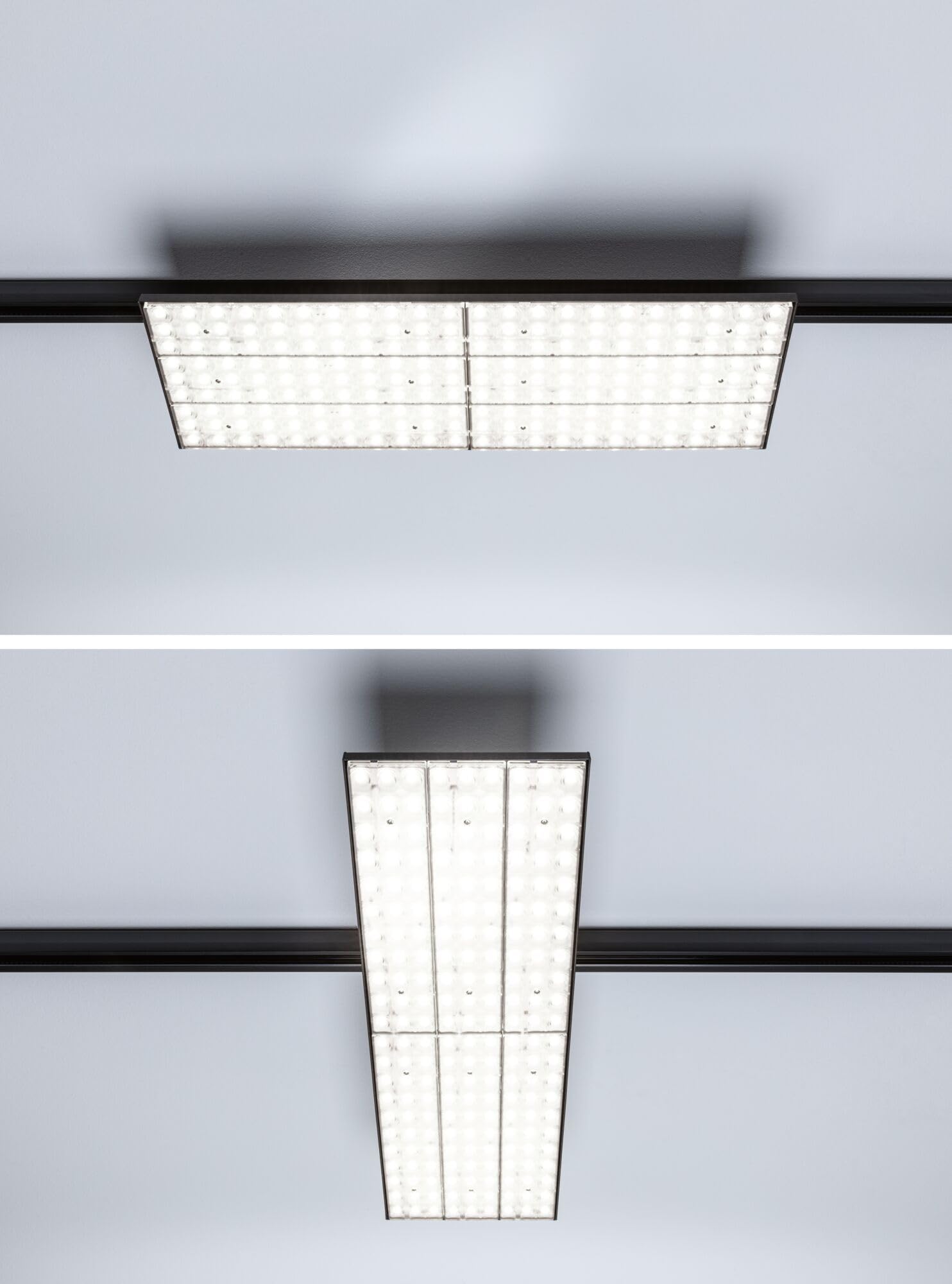Paulmann 96583 ProRail3 LED Panel Deck 7000lm 75W 4000K 230V czarny, szynowy system oświetleniowy