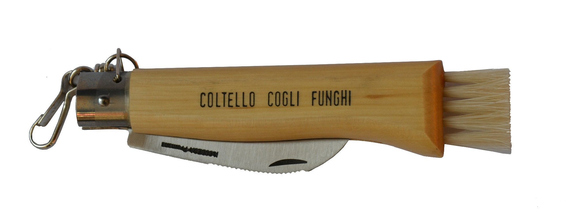 GIFAZ Coltello per Funghi - PERSONALIZZATO - (Caccia e Pesca | Legno di Faggio