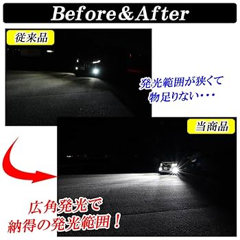 Amazon.co.jp: PSX26W LED フォグランプ ハイエース 車検対応 3