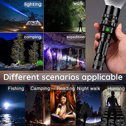 Ultrafire High Lumens Rechargeable Flashlight With Holster, Ufb26 And Car Charger Included -1000 Lumens, 5Modes, Ipx 65 Water-Resistant Led Torch Light For Emergency Uf-1102 #TOP5
