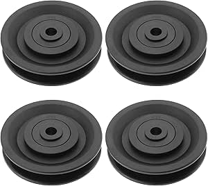 90Mm/3.5" Nylon Bearing Gym Pulley Wheel, Universal Exercise Replacement Pulleys