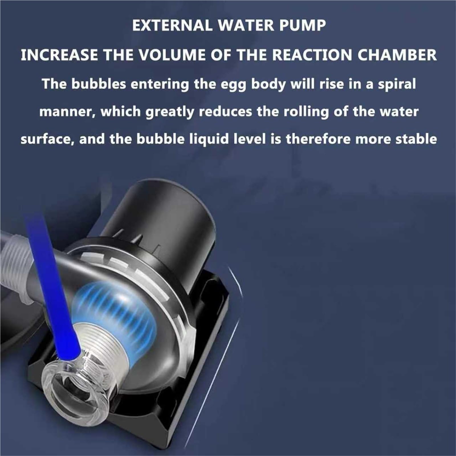 Générique Écumeur De Protéines for Aquarium d'eau De Mer, 1200 L/2000 L/3000 L/4000 L, 10 Niveaux De Débit Réglables, for Une Filtration Efficace Et Une Meilleure Qualité De l'eau.(3000L)