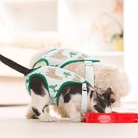 Vista 7 de QBLEEV Pañales para perras, bragas sanitarias lavables con tirantes ajustables, pañales reutilizables para perros machos y hembras en celo, bragas