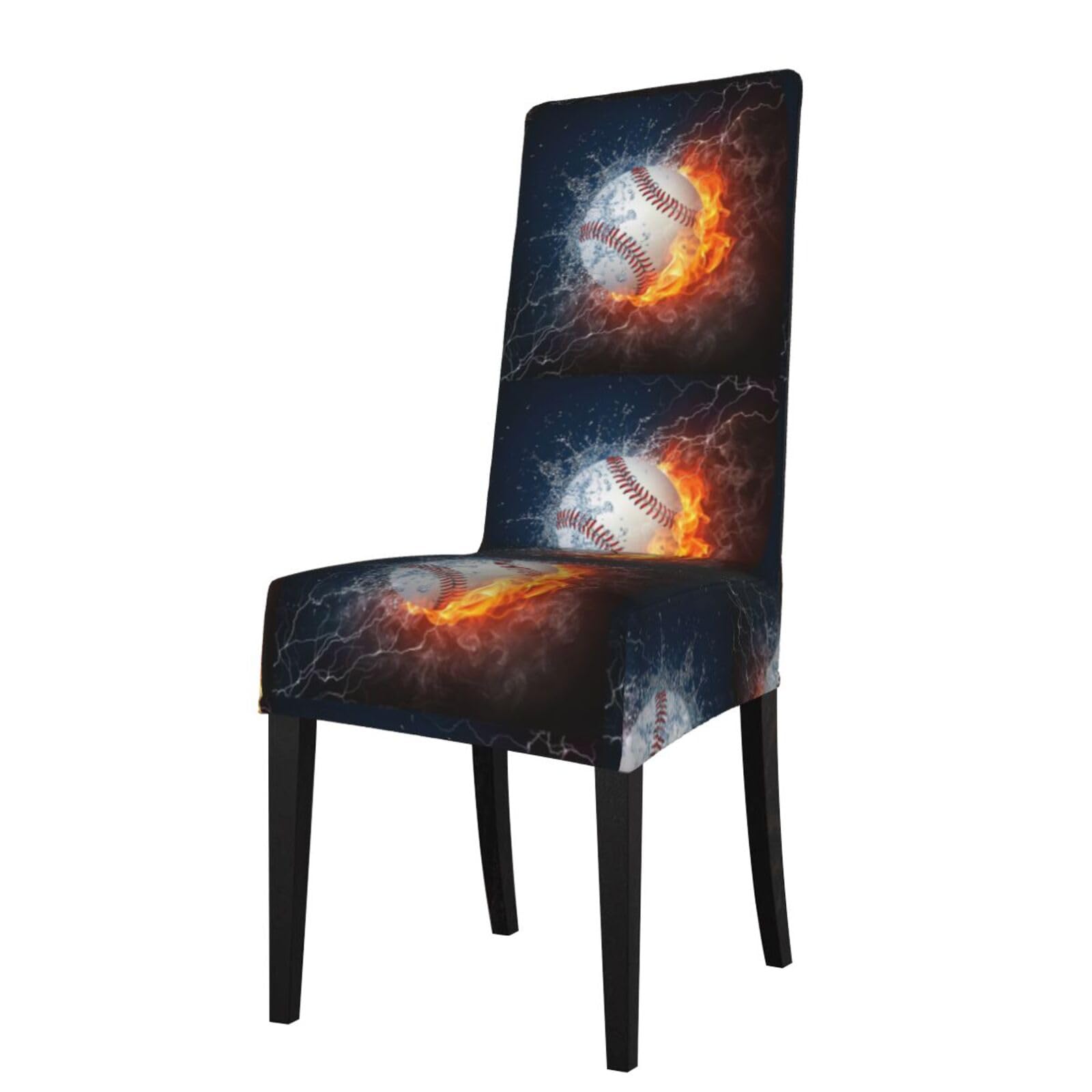 LKYMOH Baseball, Chair Covers Stretch Chair Slipcovers for Dining Room, for Party Pet Protection Universal Fit Soft Polyester