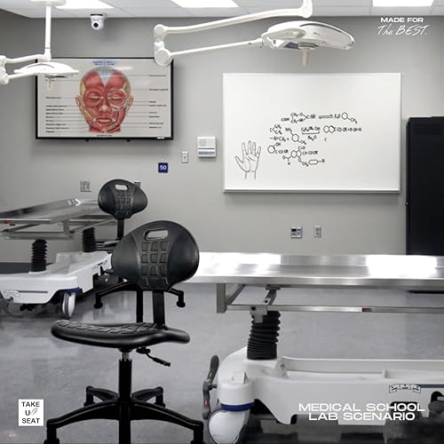 Miniatura 2 de TAKE UR SEAT Taburete multiusos definitivo, resistente, construido y enviado en 24 horas, altura del escritorio de 16 a 21 pulgadas, ideal para