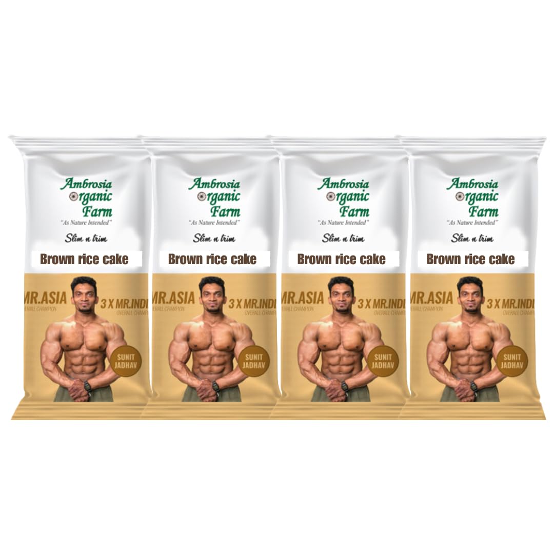 Ambrosia Organic Farm Brown Rice Cakes Gym Edition (Pack of 4)-image-9