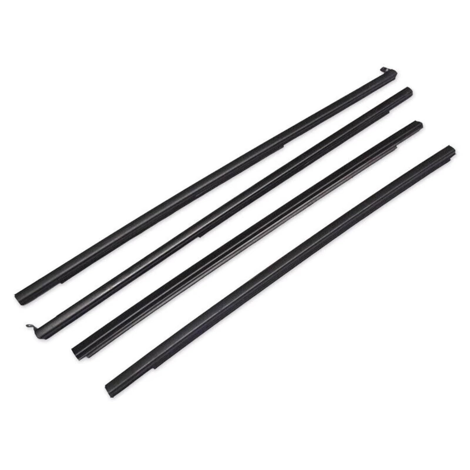 Hmnmxq One Color Rubber Sealing Strip For Mitsubishi For Montero For Pajero 3Th 4Th V73 V74 V75 V76 V77 V78 V93-V98 2001-2016 4Piece Car Outer Door Windows Rubber Weatherstrip Car Door Seal Strip