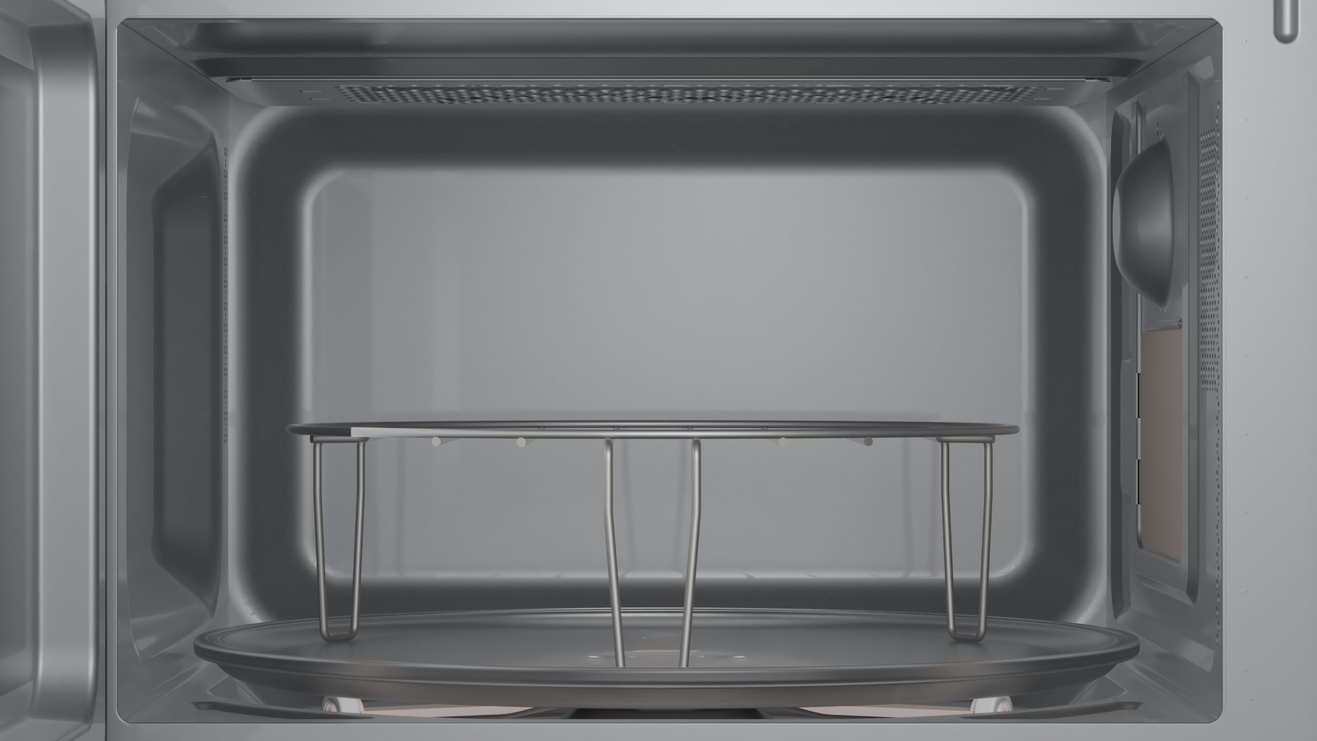 BALAY - Microondas Integrable, 20 litros, con Marco, Grill, Iluminación LED, Asistente de Limpieza Aqualisis, Negro y Acero Inoxidable, 3CG6112X3