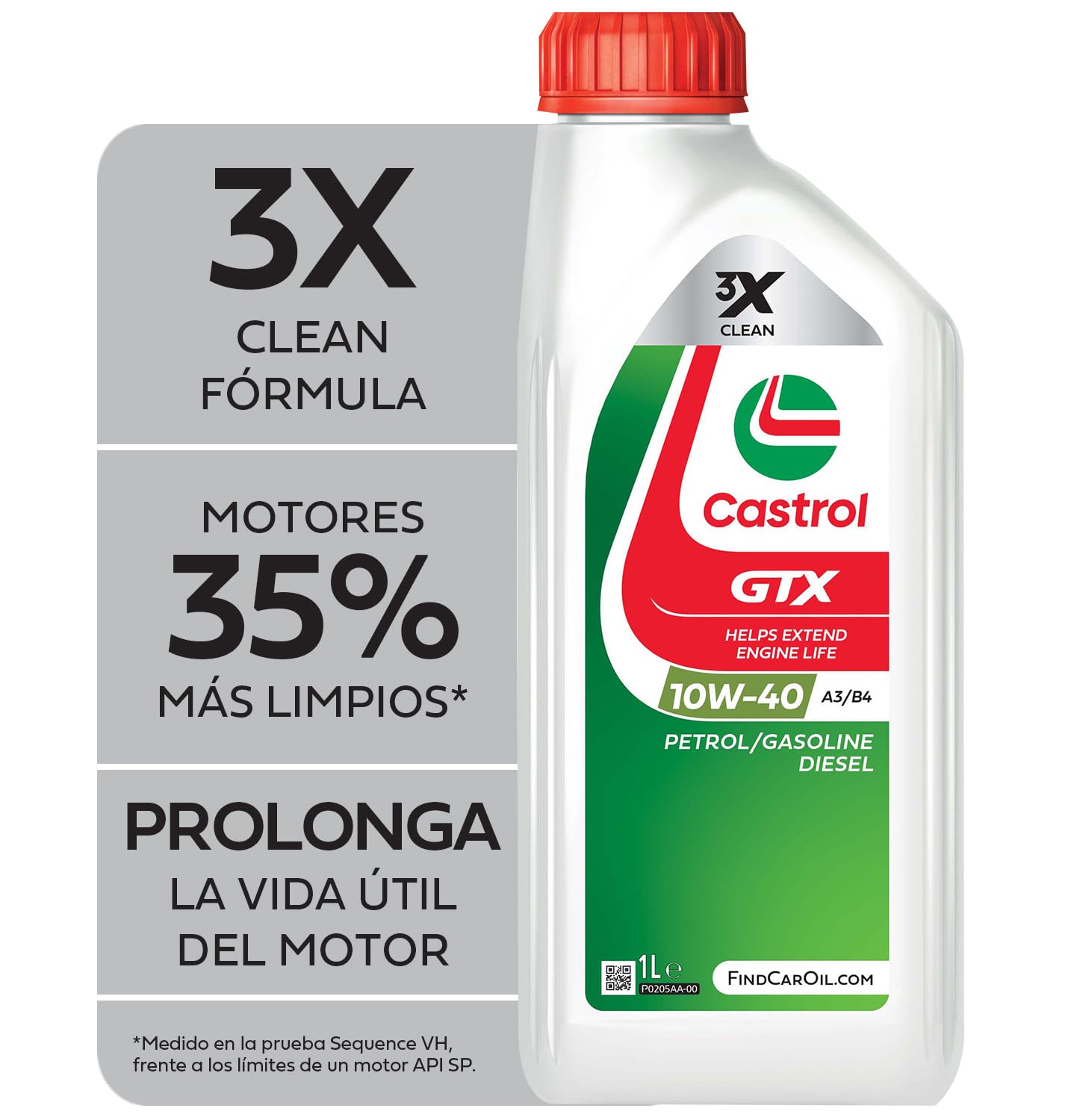 Castrol GTX 10W-​40 A3/​B4 Aceite de Motor 1L