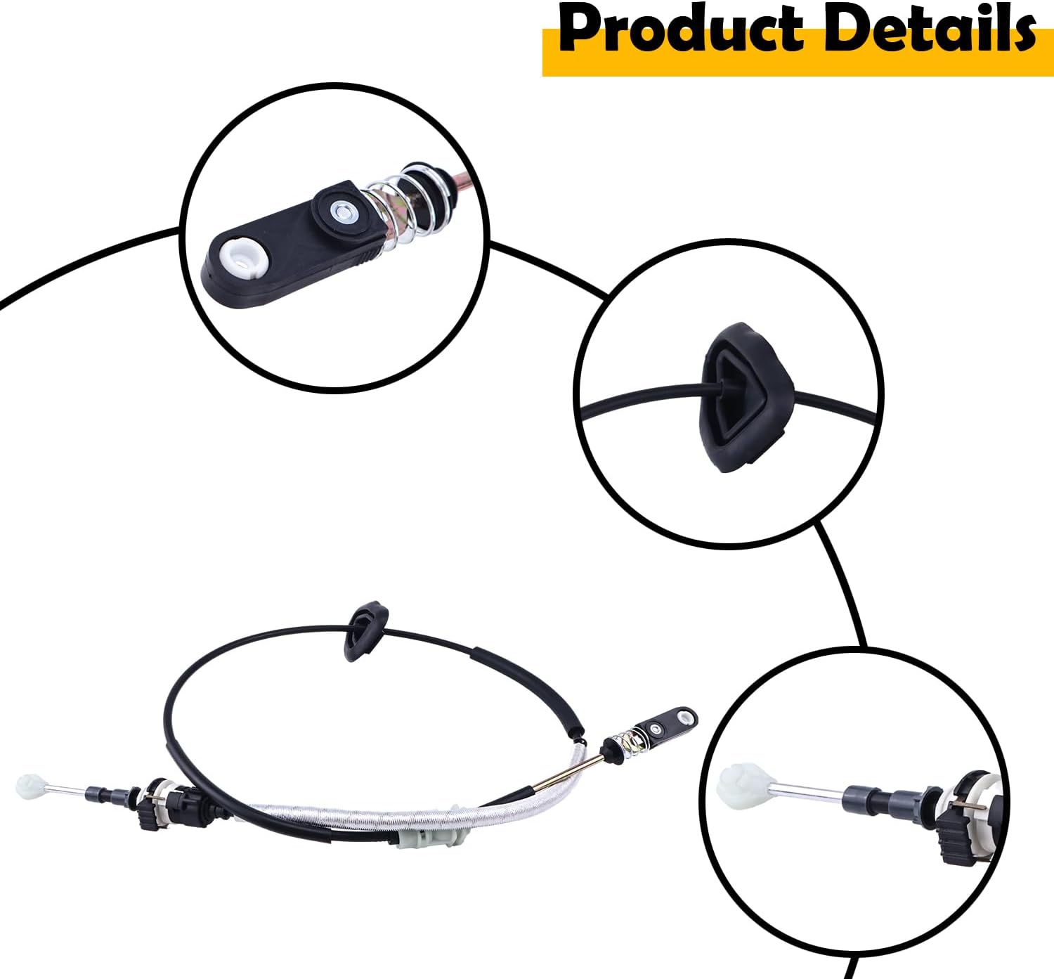 52124783AB 52124783AC Transmission Shift Control Cable Compatible with Dodge Durango Jeep Grand Cherokee 2011-2013