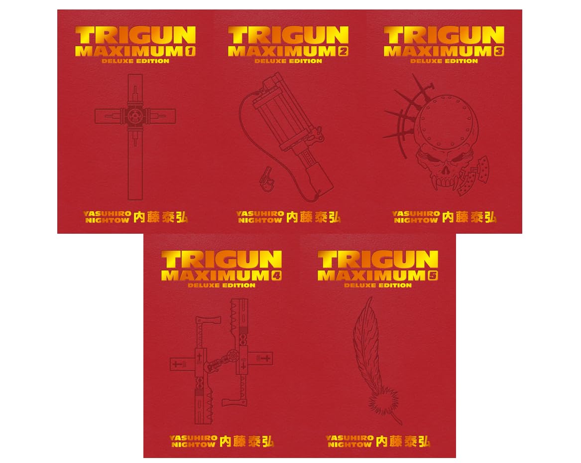 Trigun Maximum Deluxe Edition Volumes 1–5 Hardcover Manga Box Set (5-Book Set)