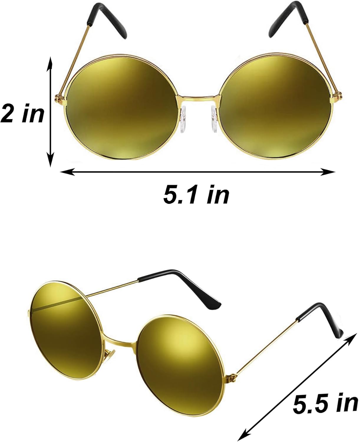 60s 70s Disco Outfit Hippie Costume Women, 1970 Style Clothes Dress Peace Sign Accessories Jewelry Halloween - Image 5