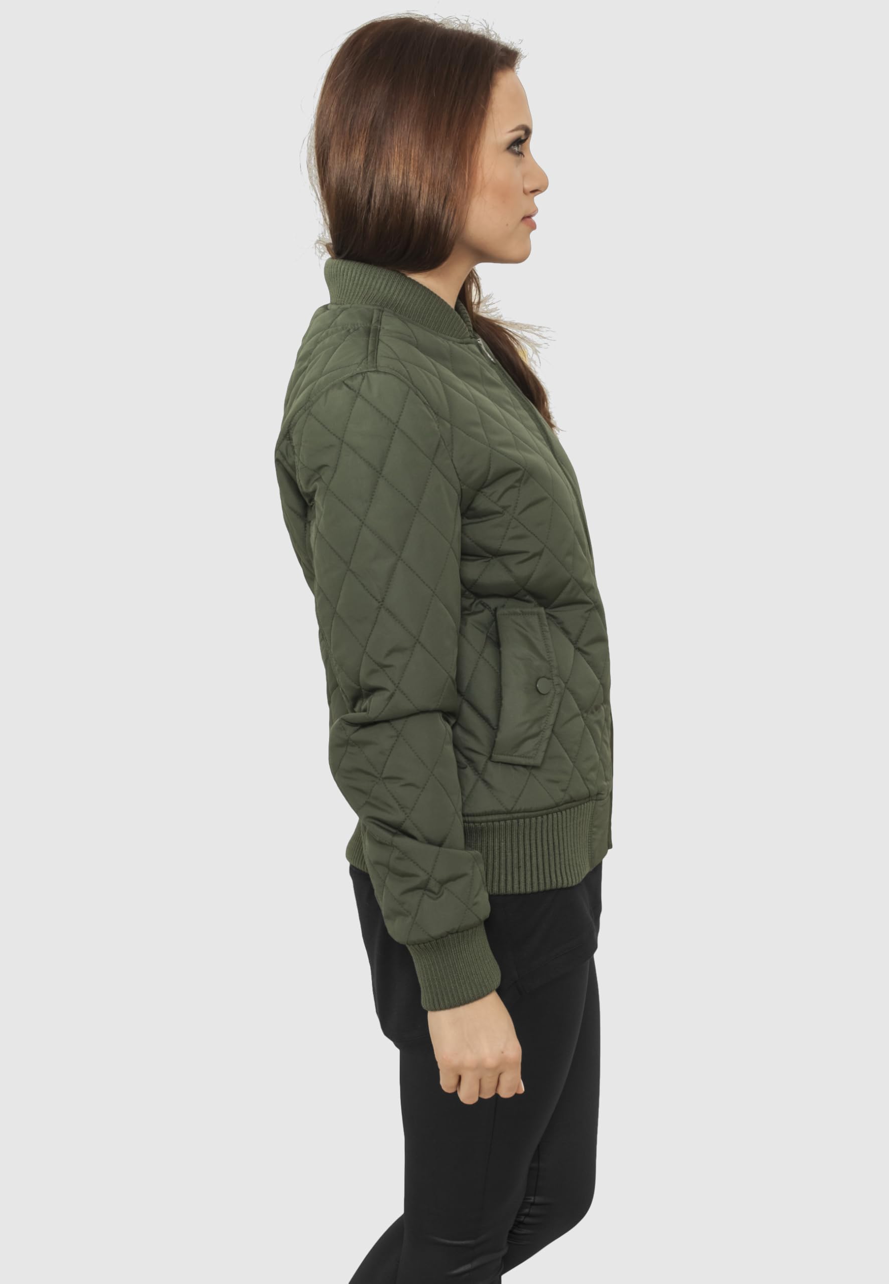 Urban Classics Damen Ladies Diamond Quilt Nylon Jacket