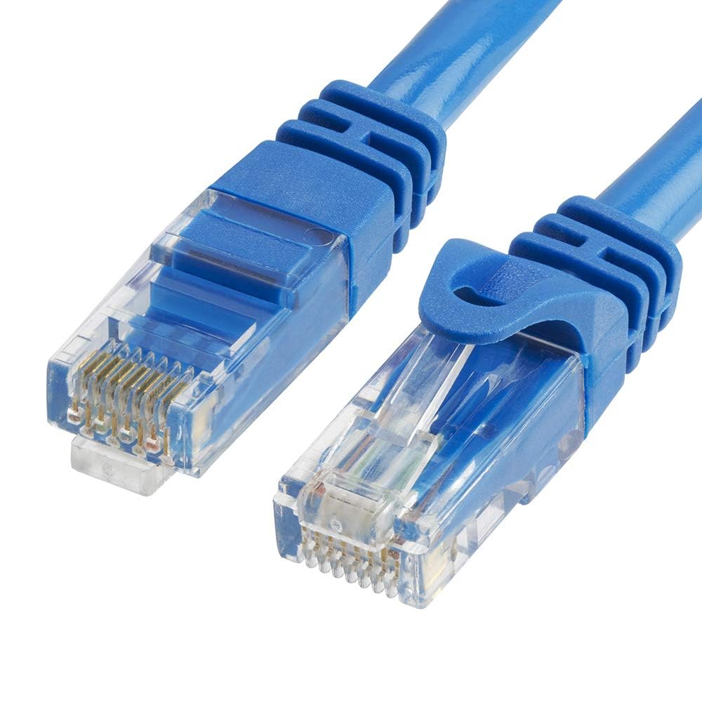 Cmple Kabel Ethernet Cat6 10 Gb/s, kabel sieciowy komputerowy z pozłacanymi złączami RJ45, kabel sieciowy Ethernet LAN 550 MHz Cat6 obsługuje standardy Cat6, Cat5e, Cat5, niebieski